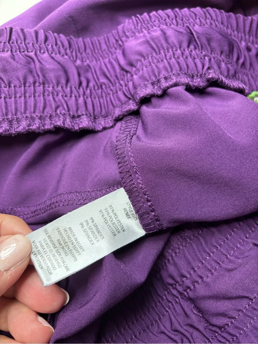 Healing Hands HH Works Women’s Renee Jogger Purple Scrub Pants EUC Size 2X